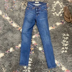 Madewell high rise skinny jeans